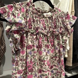 Cleobella Ruffle Sleeve Blouse